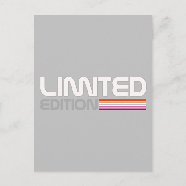 Limited Edition | Lesbian Pride Postkarte Vykort (Framsida)