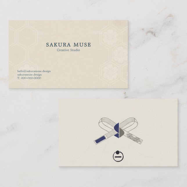 Limited Edition /Minimal Japanese Business Card  Visitkort (Fram/baksida)