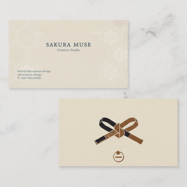 Limited Edition /Minimal Japanese Business Card  Visitkort (Fram/baksida)