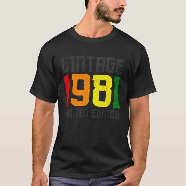 Limited Edition - Vintage 1981 T Shirt (Framsida)