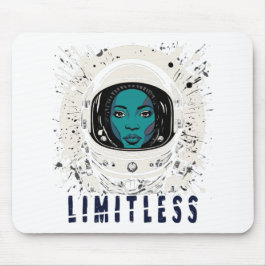 Limitless Astronaut Girl - Mousepad Musmatta