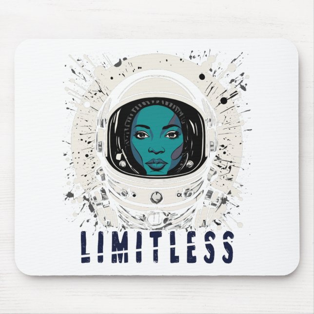 Limitless Astronaut Girl - Mousepad Musmatta (Framsidan)