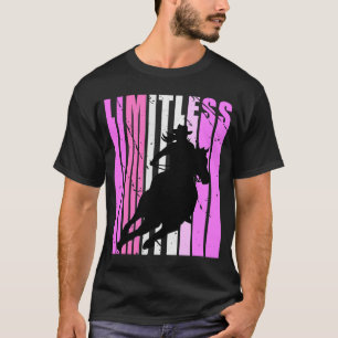 Limitless Cowgirl Girls Rodeo Barrel Tävla Tävling T Shirt