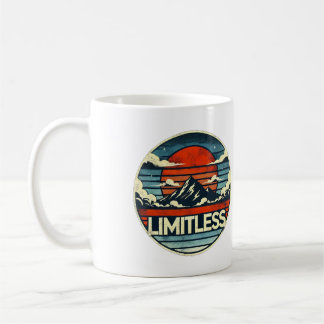 Limitless Horizon: Mountain Sunset Art Kaffemugg