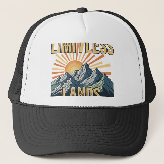 Limitless Lands.t-shirt desigion Keps (Framsida)