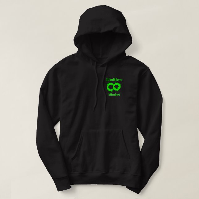 Limitless Mindset-tröja – Motiverande Hoodie (Design framsida)