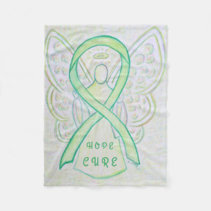 Limma Awareness Ribbon Hope Cure Angel Blanket Fleecefilt