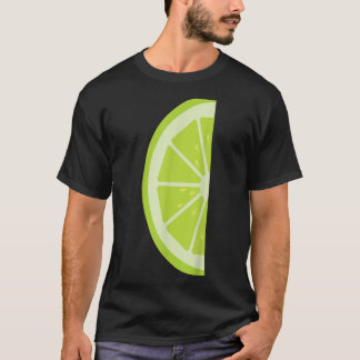 Limma lätt citron och lila par Halloween-kontur T Shirt