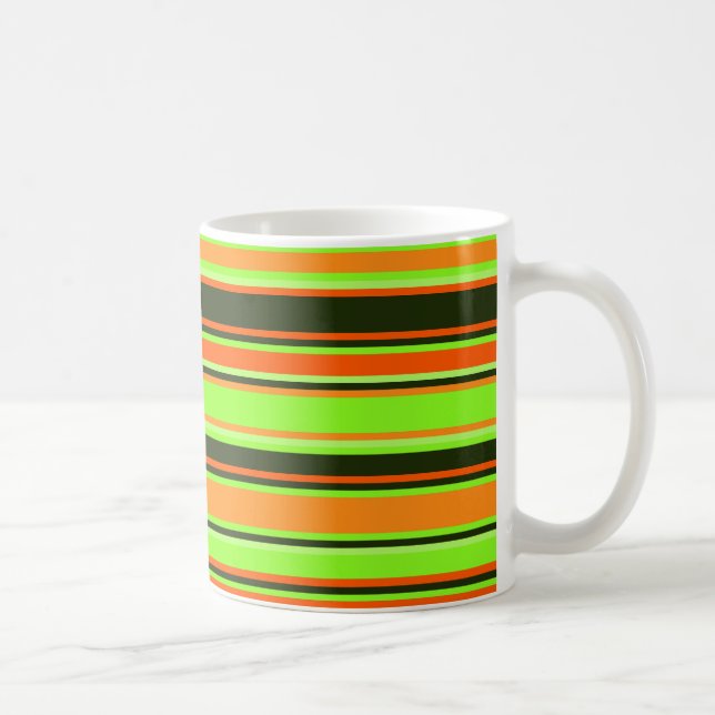 Limma, Orange och tangerine Stripe Mugg (Höger)