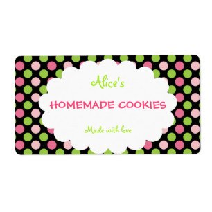 Limma&Rosa Polka-Personlig - hememade cookies Fraktsedel