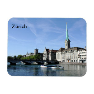 Limmat River i Zürich Magnet