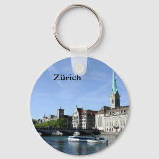 Limmat River i Zürich Nyckelring