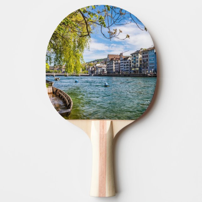 Limmatfloden, Zürich Pingisracket (Framsidan)