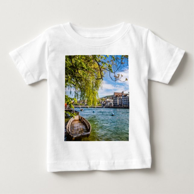 Limmatfloden, Zürich T Shirt (Framsida)
