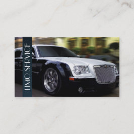 Limo, Limousines Service, Taxi Driver Business Visitkort