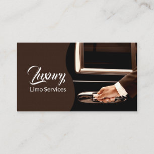 Limo Service Driver, Cab, Taxi Affärskort Visitkort