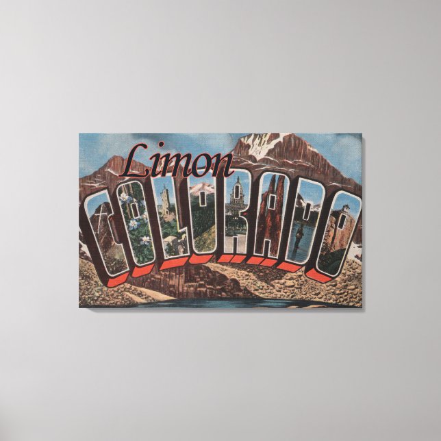 Limon, ColoradoLarge Brev ScenesLimon, CO Canvastryck (Framsida)