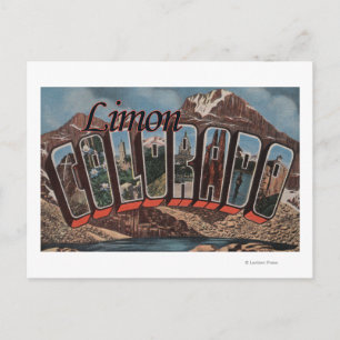 Limon, ColoradoLarge Brev ScenesLimon, CO Vykort