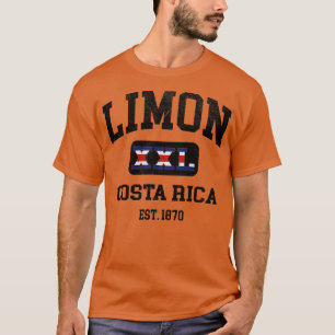 Limon Costa Rica XXL Atletisk design T Shirt