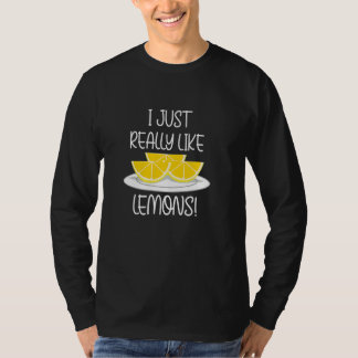 Limonad Citrusfrukter Citron Sommar T Shirt