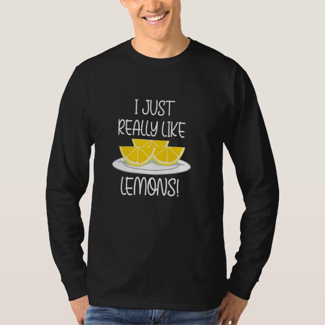 Limonad Citrusfrukter Citron Sommar T Shirt (Framsida)