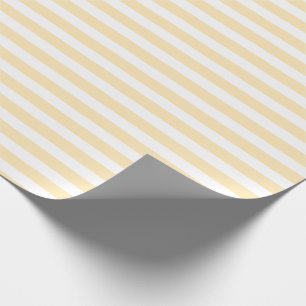Limonad och vit enkel horisontell randig presentpapper