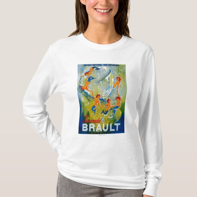 Limonade Brault vintage PosterEurope Tee Shirt (Framsida)