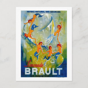 Limonade Brault Vintage PosterEurope Vykort
