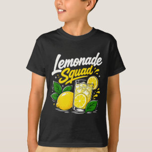 Limonadsquad sommar citron dryck älskare besättnin t shirt