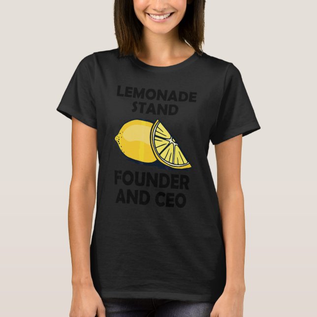 Limonadstånd Grundare Och Vd T Shirt (Framsida)