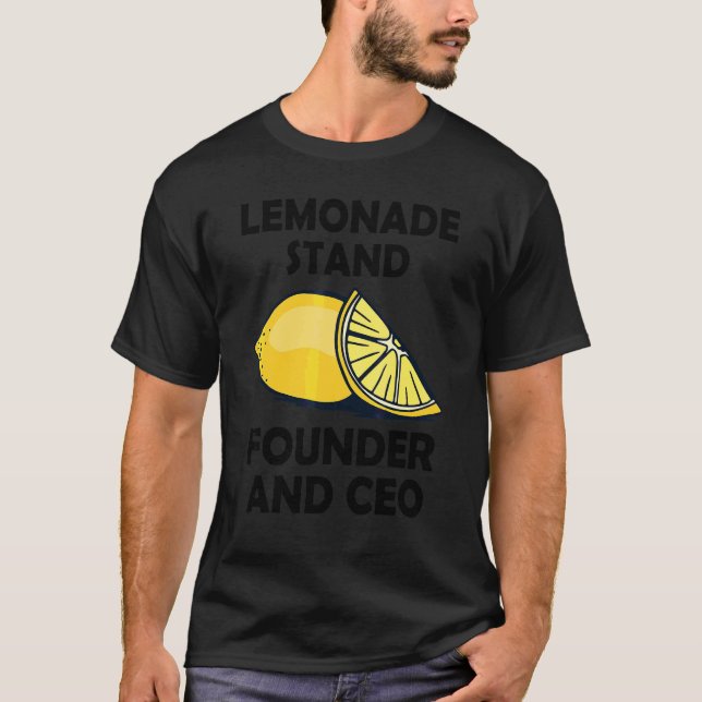 Limonadstånd Grundare Och Vd T Shirt (Framsida)