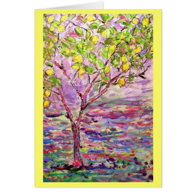 limoncellkonst hälsningskort (Framsidan)