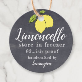 Limoncello Chalkboard Titta Flaska Gåvor Etiketter