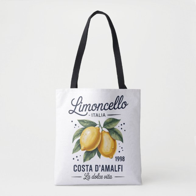 Limoncello  Costa d’Amalfi La Dolce Vita Tote Bag Tygkasse (Framsida)