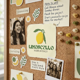 Limoncello Fyrkantigt Klistermärke