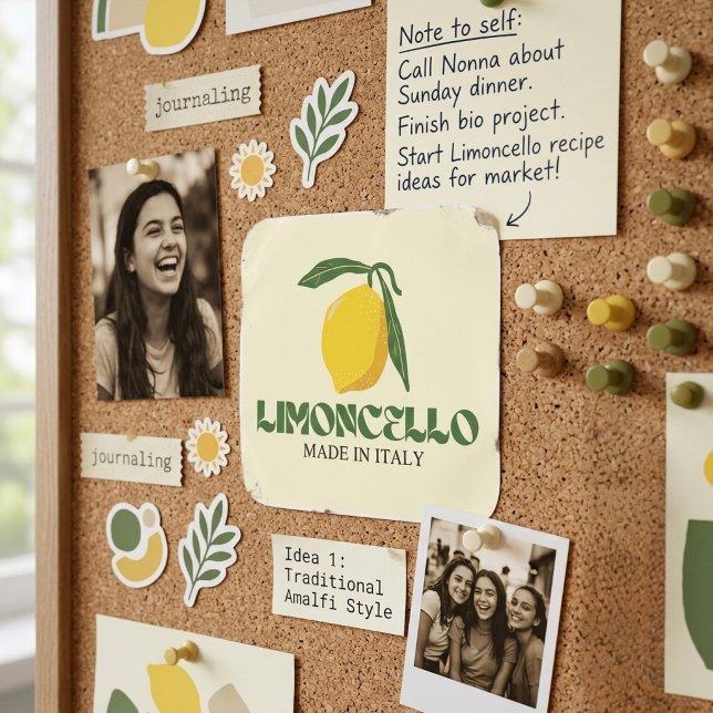Limoncello Fyrkantigt Klistermärke (Skapare uppladdad)