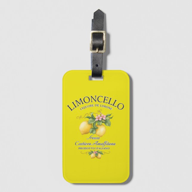 Limoncello Italien Amalfi-kusten Bagagebricka (Framsida vertikal)