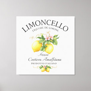 Limoncello Italien Amalfi-kusten Canvastryck
