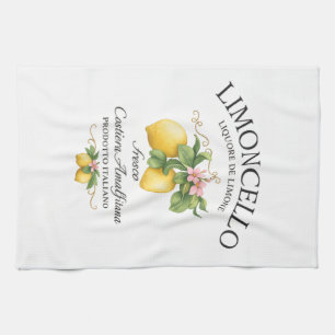 Limoncello Italien Amalfi-kusten Kökshandduk