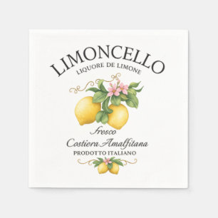Limoncello Italien Amalfi-kusten Pappersservett