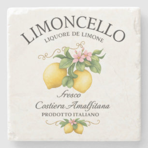 Limoncello Italien Amalfi-kusten Stenunderlägg