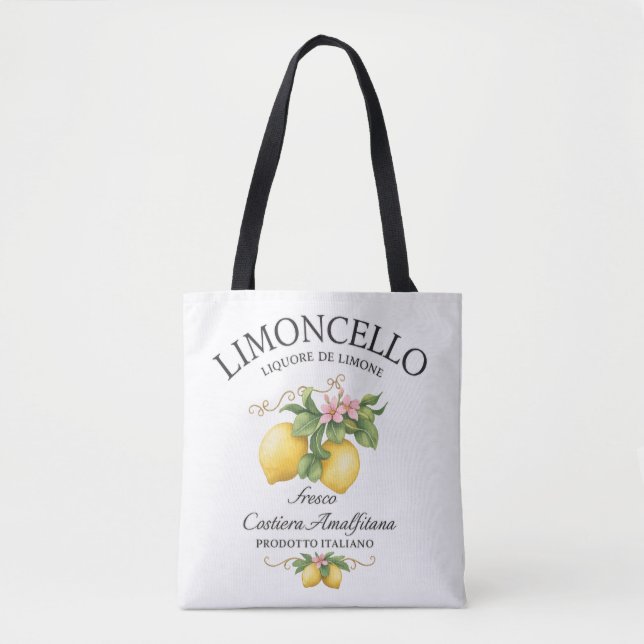 Limoncello Italien Amalfi-kusten Tygkasse (Framsida)