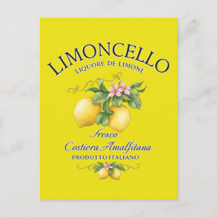 Limoncello Italien Amalfi-kusten Vykort