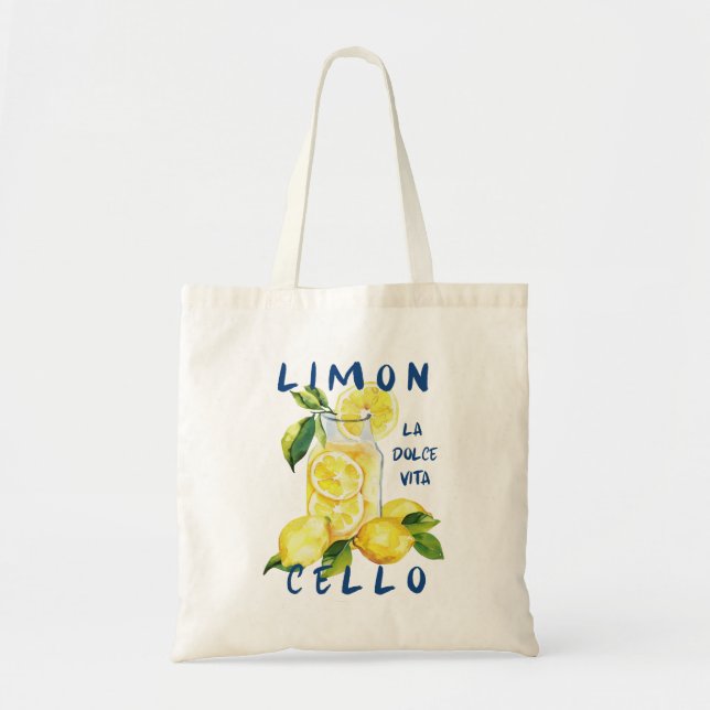 Limoncello Italy – La Dolce Vita Lemon Lover  Tygkasse (Framsidan)