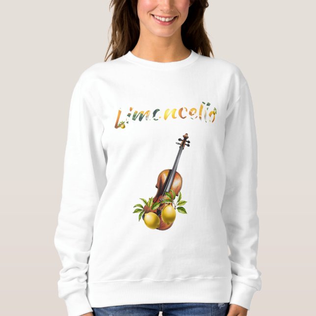 Limoncello/Lemon Cello roligt play på ord-sötare T Shirt (Framsida)