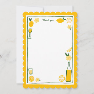 Limoncello Lemonad Citron PERSONLIGT Anpassad Tack Kort