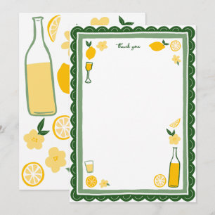Limoncello Lemonad Citroner PERSONLIG Födelsedag Tack Kort