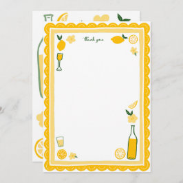 Limoncello Lemonad Citroner PERSONLIG Födelsedag Tack Kort