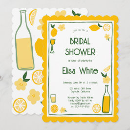 Limoncello Lemonade ANPASSNINGSBAR Möhippa Inbjudningar