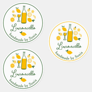 Limoncello Lemonade Lemon Handmade Craft ANPASSNIN Klistermärke